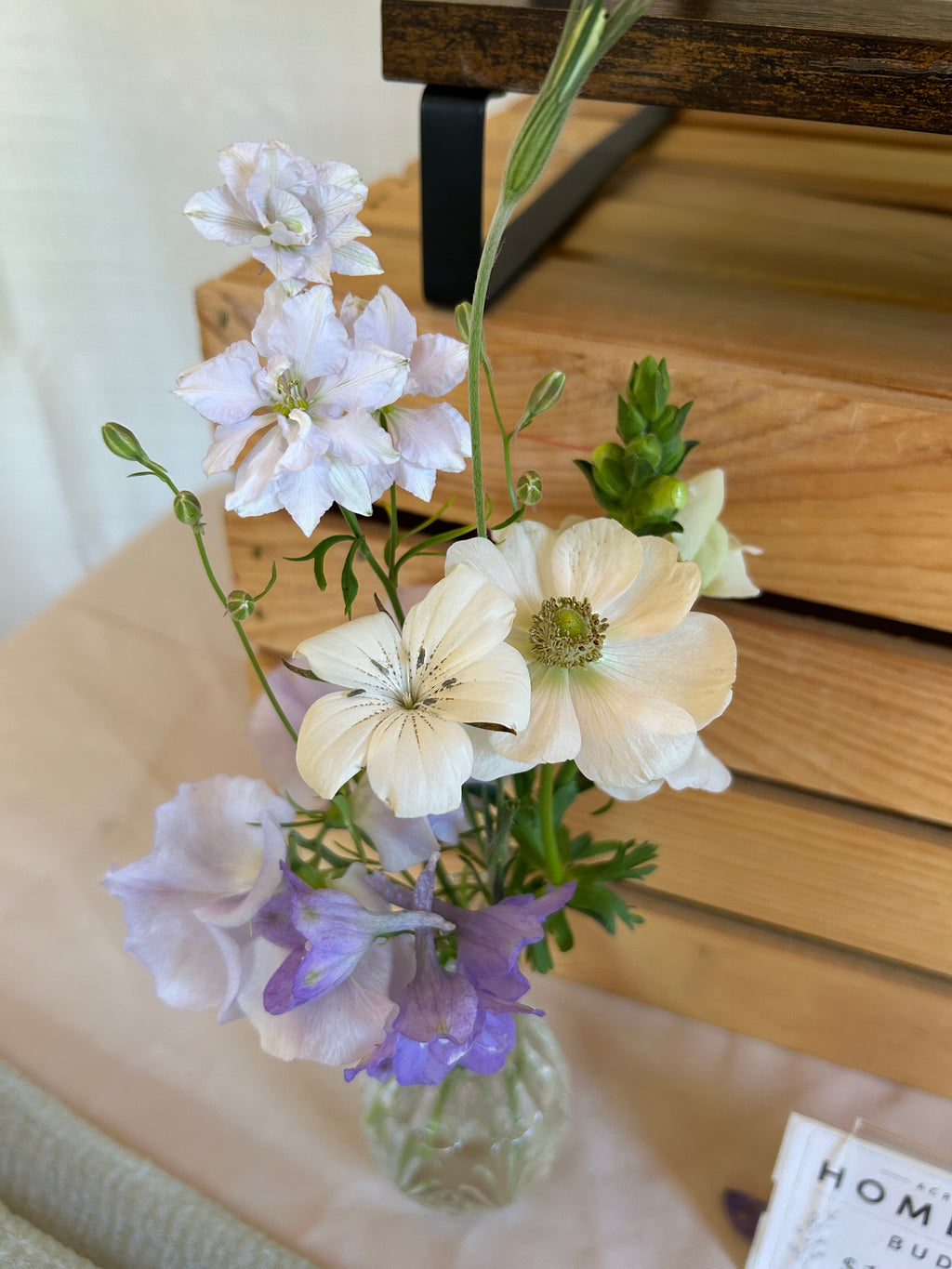 Secret Gardens DIY bud vase bar