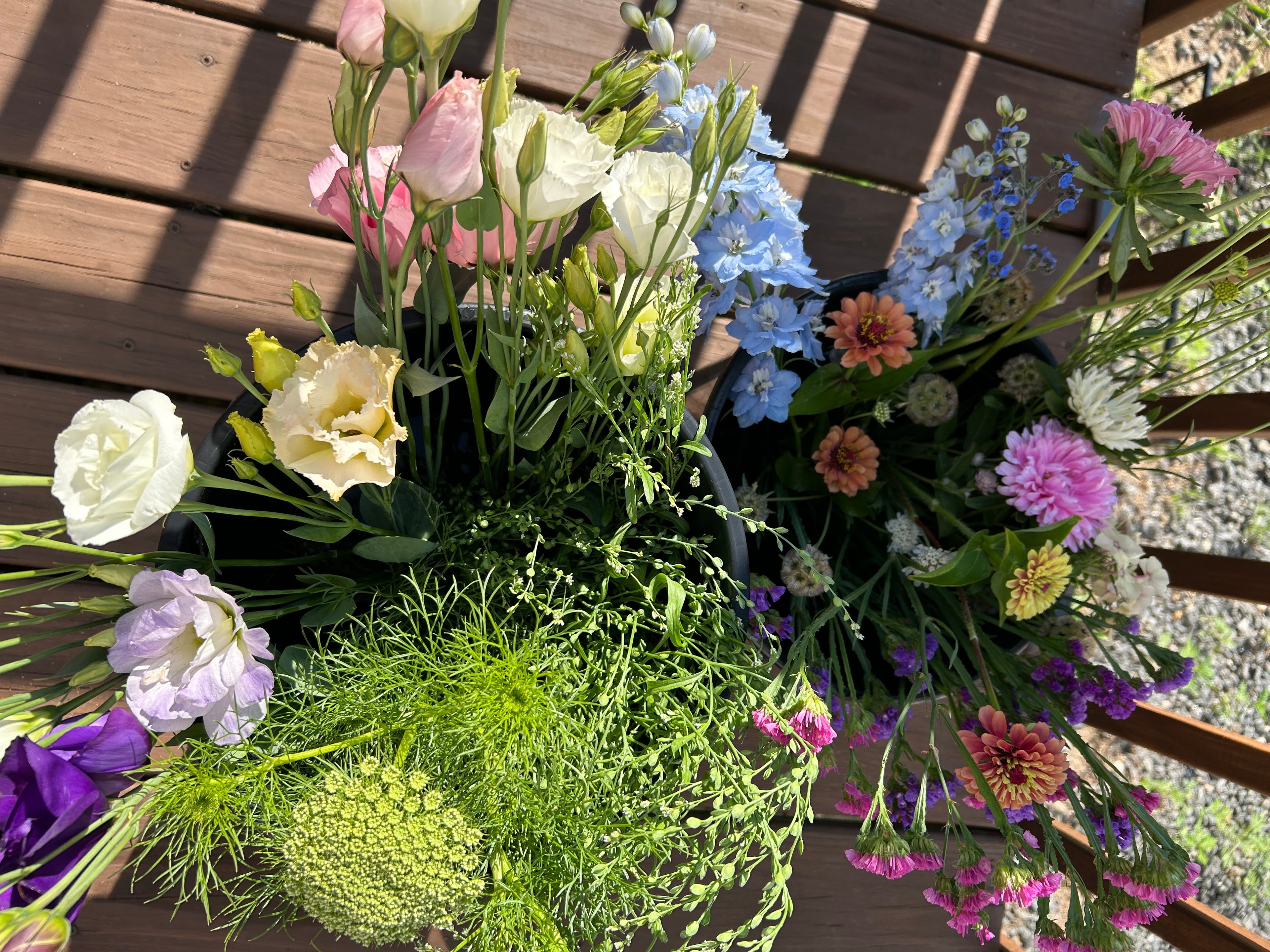 DIY flower bucket